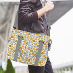 Retro Boho Flower Duffle Bag-Simple (Model 1715) Duffle Bag-Simple (1715)