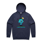 Make Every Day A Happy Earth Day - Mens Hoodie Midnight Blue Mens Hoodie Environment Printed In Australia