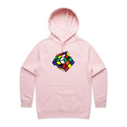 Game Cube - Womens Hoodie Pink Womens Hoodie Games Printed In Australia