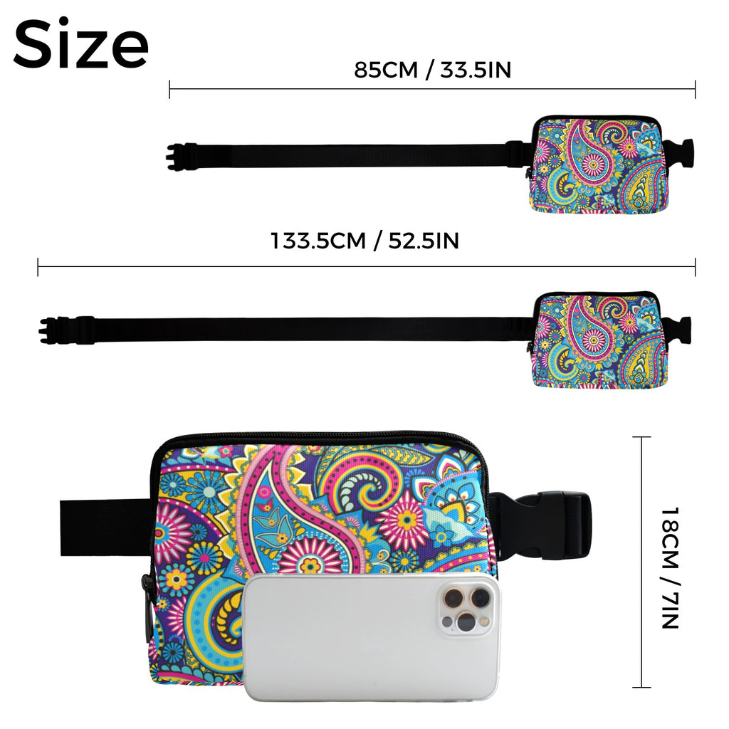 Bright Paisley - Belt Bag