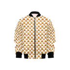 Hamburgers on White Kids Bomber Jacket XL Kids Bomber Jacket Food Printed Offshore