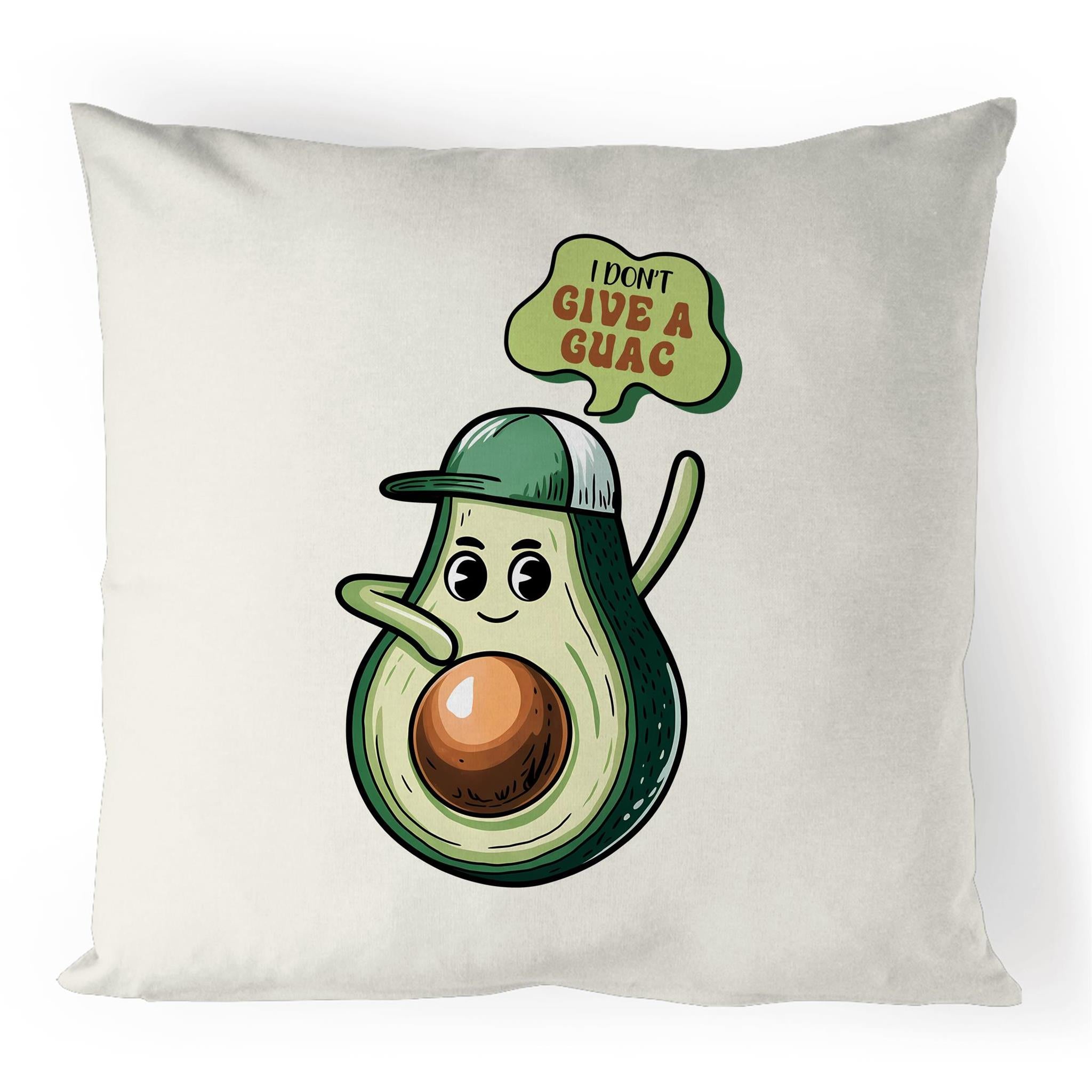 I Don't Give A Guac, Avocado - 100% Linen Cushion Cover Default Title Linen Cushion Covers Food Printed In Australia