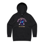 Keeping The Blues Alive - Womens Hoodie Black Womens Hoodie Music Printed In Australia Retro