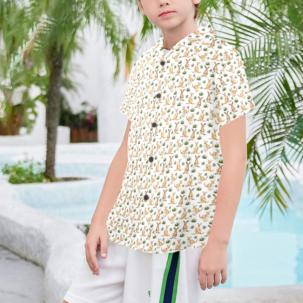 Kangaroos Senior Kids Hawaiian Shirt