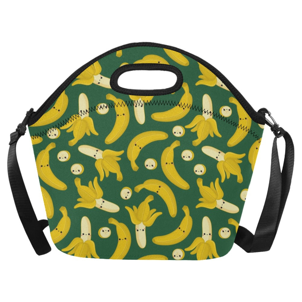 Happy Bananas - Neoprene Lunch Bag One Size Neoprene Lunch Bag Printed Offshore