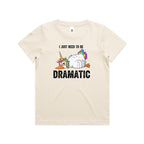 Dramatic Unicorn Goose Kid's AS Colour T-shirt Ecru Kids Youth T-shirt animal Printed In Australia
