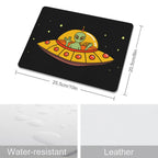 Alien Pizza Leather Mouse Pad Leather Mouse Pad Food Printed Offshore Sci Fi