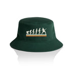 Guitarist Evolution - AS Colour Bucket Hat Forest Green One Size As Colour Bucket Hat Music Printed In Australia