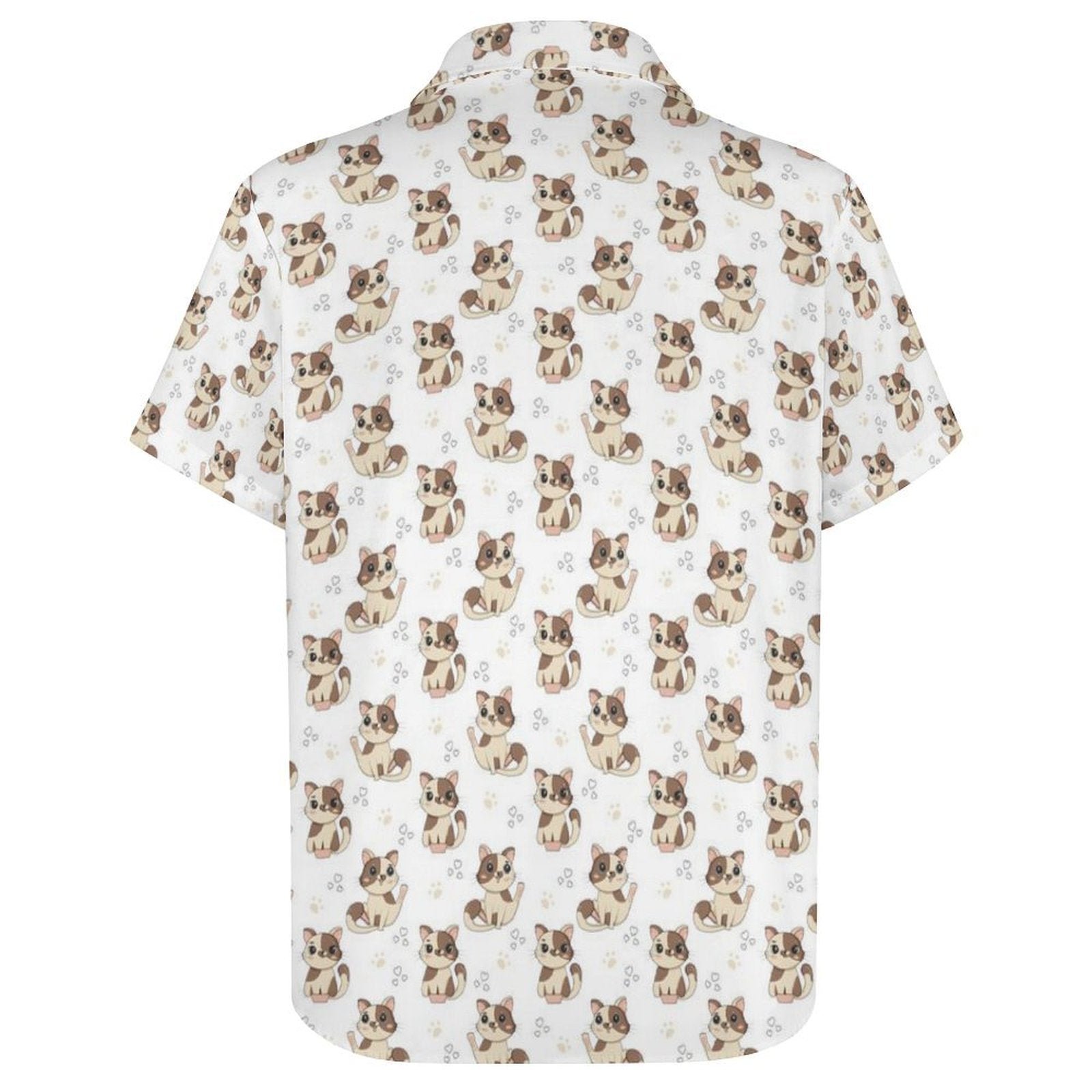 Cheeky Cats Women's Short-Sleeve Button Up Shirt
