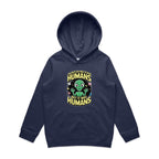 Alien, I'm Not Saying It Was Humans - Kids Hoodie Midnight Blue Kids Hoodie Printed In Australia Sci Fi