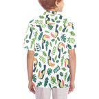 Toucans Senior Kids Hawaiian Shirt Senior Kids Hawaiian Shirt 8-15 animal Printed Offshore