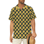 Painted Sunflower - Men's Short Sleeve Hawaiian Shirt
