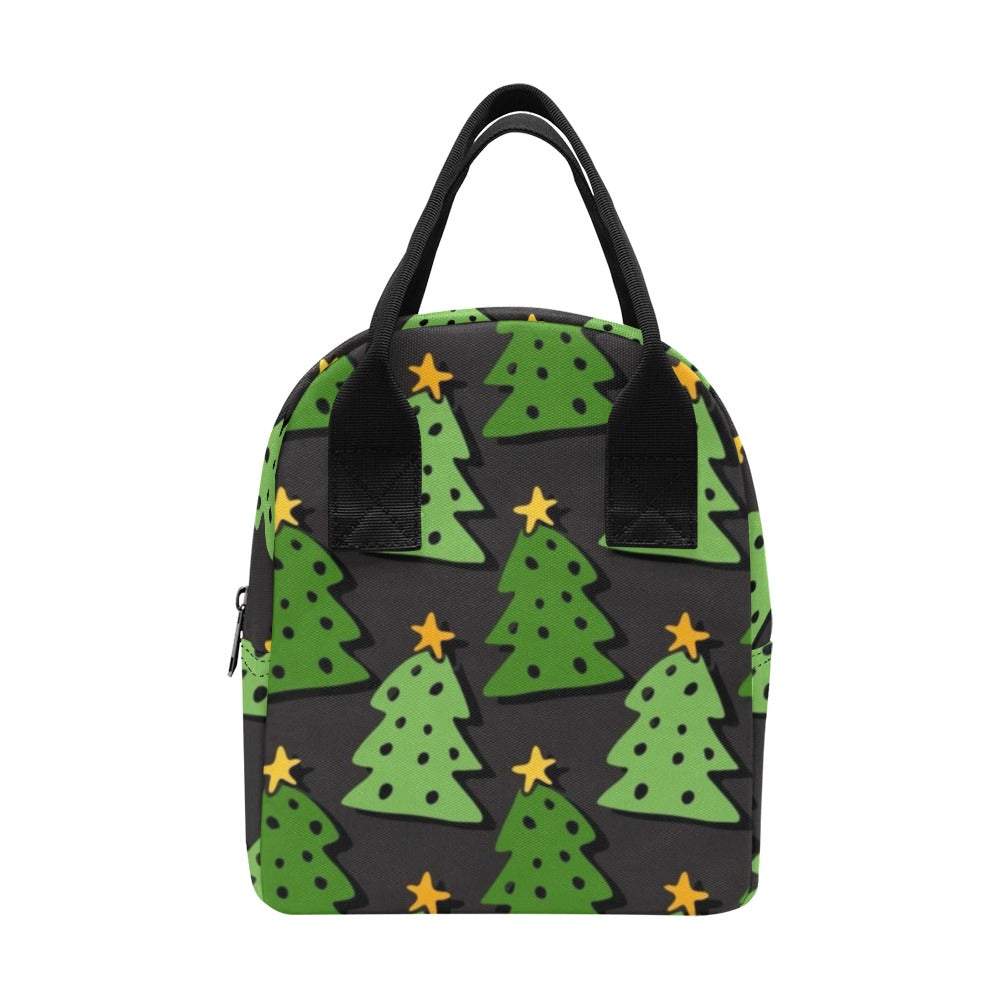 Christmas Trees - Zipper Lunch Bag One Size Zipper Lunch Bag Printed Offshore
