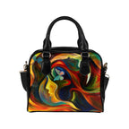 Face In Abstract - Shoulder Handbag (Model 1634) One size Shoulder Handbags (1634)