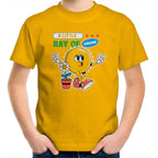 A Little Ray Of Sunshine - Kids Youth T-Shirt Gold Kids Youth T-shirt Positivity Printed In Australia