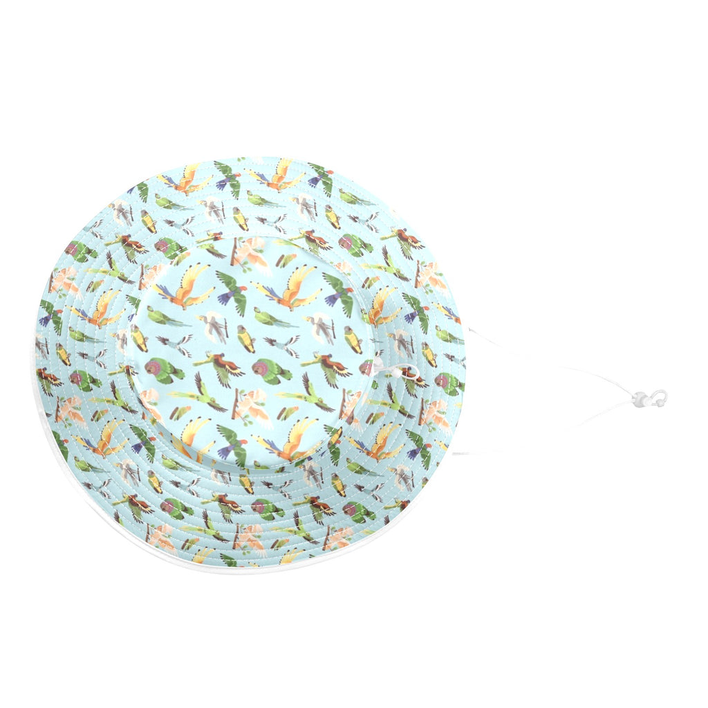 Parrots Wide Brim Bucket Hat Wide Brim Bucket Hat Birds Printed Offshore