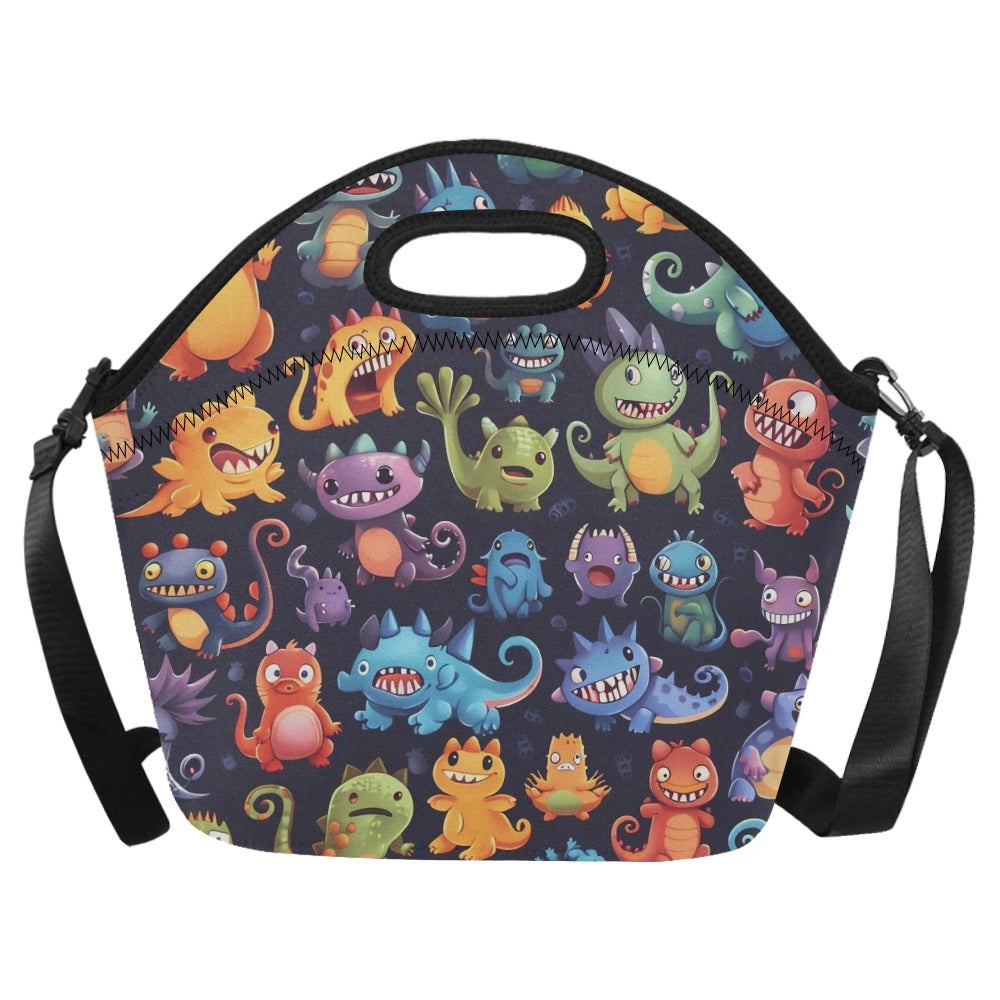 Monster Mania - Neoprene Lunch Bag One Size Neoprene Lunch Bag Printed Offshore
