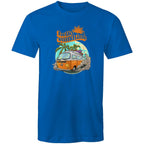 Hello Sunshine, Beach Van - Mens T-Shirt Bright Royal Mens T-shirt Printed In Australia Summer Surf