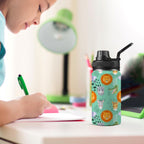Safari Animals Kids Water Bottle with Chug Lid (12 oz) Kids Water Bottle with Chug Lid animal Printed Offshore