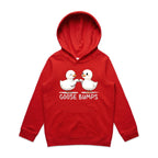 Goose Bumps - Kids Hoodie Red Kids Hoodie Printed In Australia