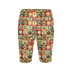 Retro Life Women's Bike Shorts With Side Pockets Women's Bike Shorts Printed Offshore Retro