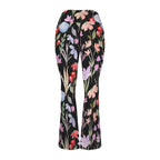 Floral Watercolour High Waist Crossover Tummy Control Flare Leggings High Waist Flare Leggings Plants Printed Offshore