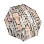 Stone Wall - Semi-Automatic Foldable Umbrella (Model U12) One Size Semi-Automatic Foldable Umbrella (U12)