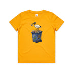 Bin Chicken Australian Ibis Kids AS Colour T-shirt