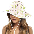 Avocado Love Wide Brim Bucket Hat Wide Brim Bucket Hat Food Printed Offshore
