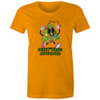 Christmas Feast Mode Activated - Womens T-shirt Orange Womens Christmas T-shirt Christmas Printed In Australia