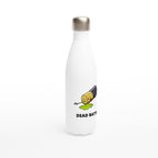 Dead Battery - White 17oz Stainless Steel Water Bottle White Water Bottle Funny Globally Fulfilled