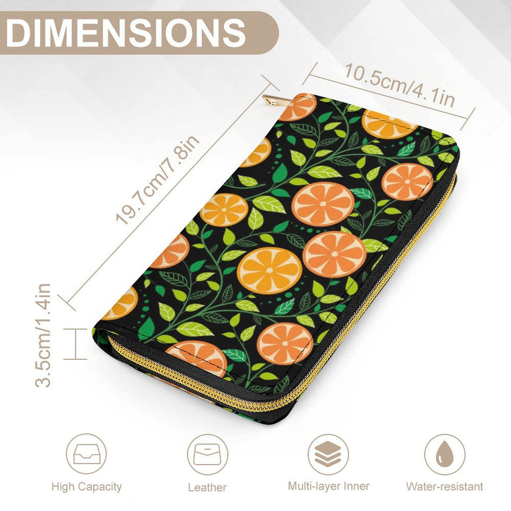 Oranges -  PU Leather Wallet