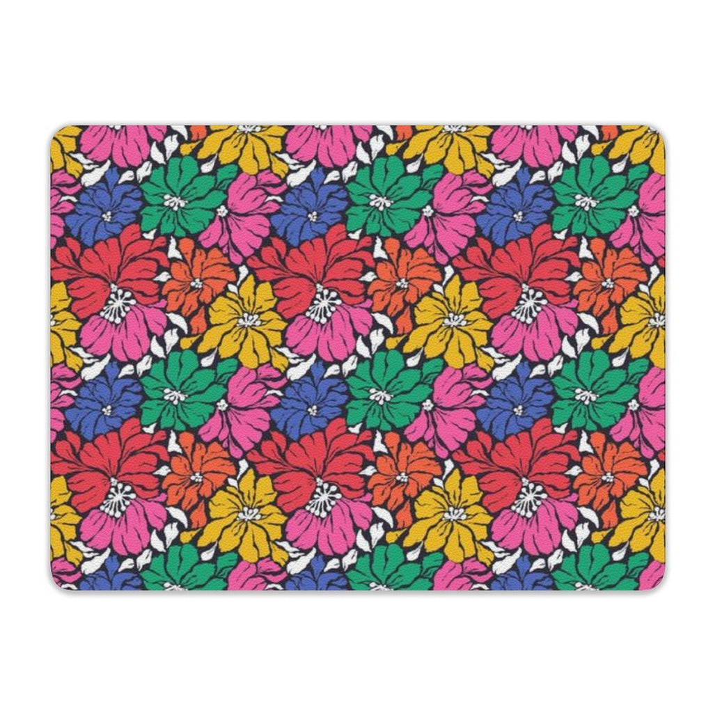 Bright And Bold Flowers Leather Mouse Pad Leather Mouse Pad Plants Printed Offshore