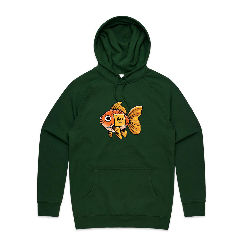 Gold Fish Periodic Table Men's AS Colour Hoodie