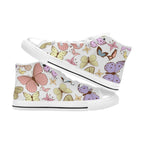 Cartoon Butterfly - Kids High Top Canvas Shoes