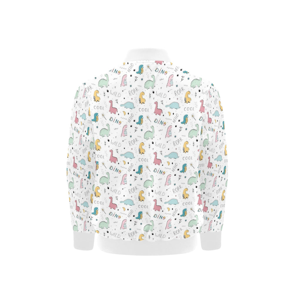 Quirky Dinosaurs Kids Bomber Jacket