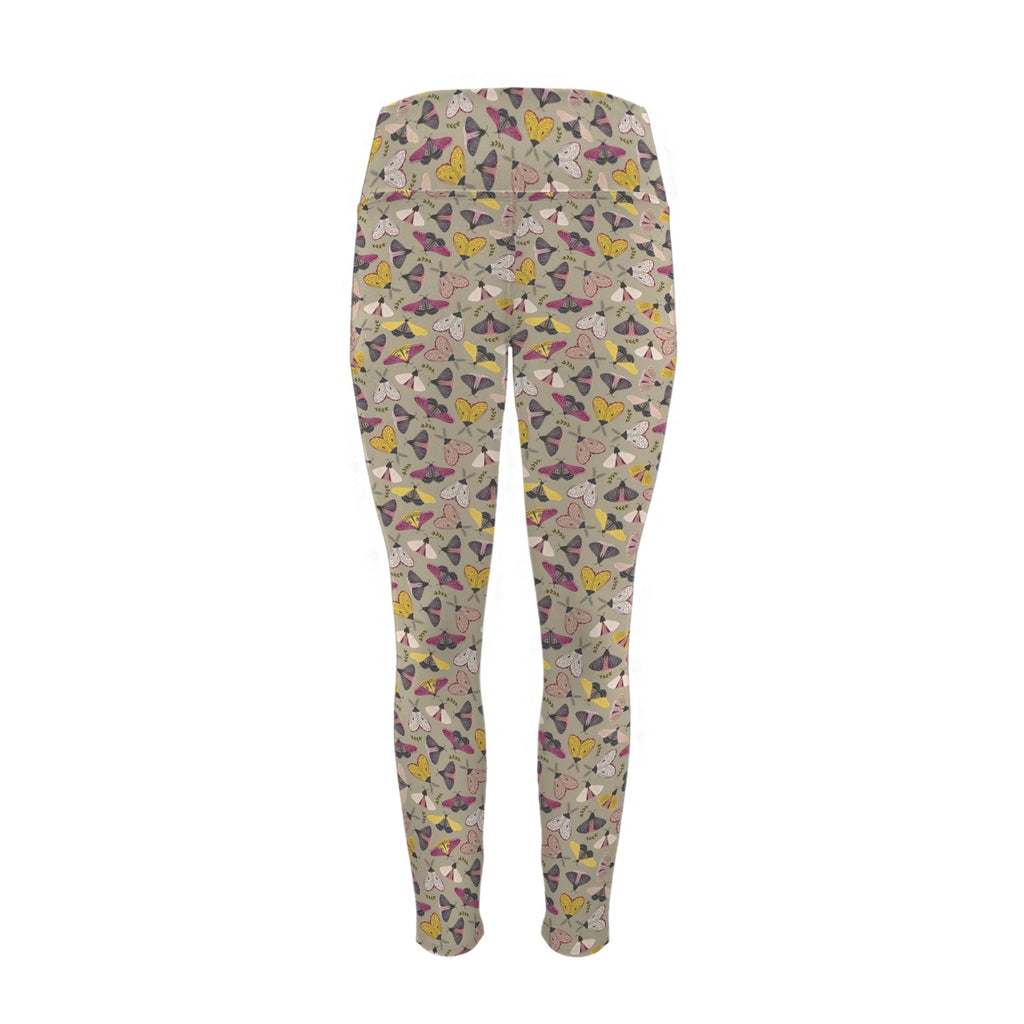 Pretty Moths Women's High Waist Pockets Yoga Leggings