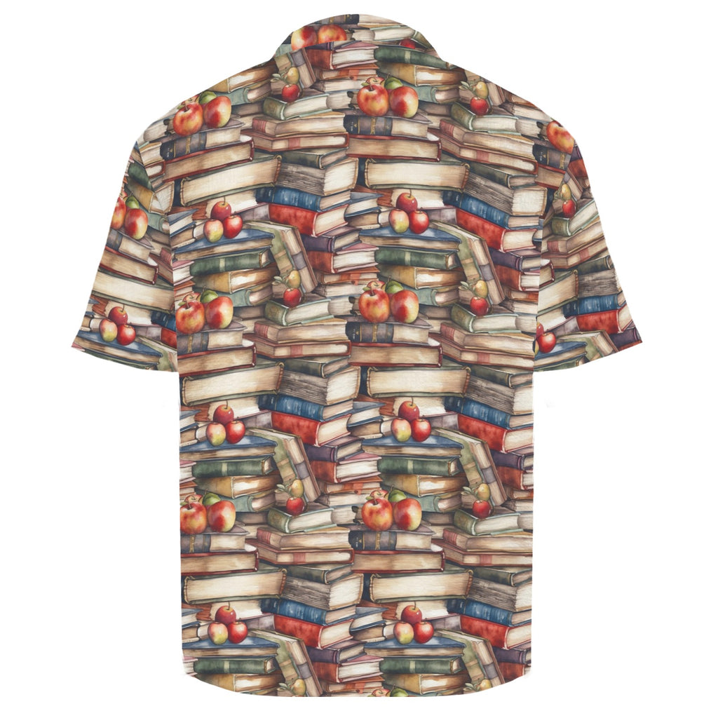 Watercolour Books Men's Crinkle Hawaiian Shirt