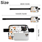 Cute Cartoon Cats - Belt Bag