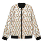 Quokkas Men's Casual Zip‑Up Bomber Jacket