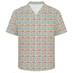Butterfly Floral Men's Crinkle Hawaiian Shirt