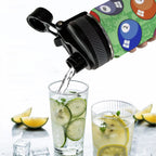 Pool Balls - Insulated Water Bottle with Dual-Use Lid (18oz) Insulated Water Bottle with Dual-Use Lid (18oz) Games Printed Offshore