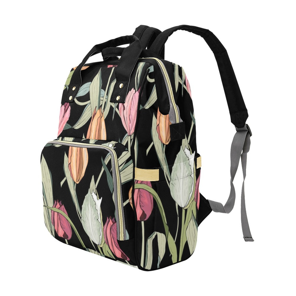 Tulips - Multi-Function Backpack, Nappy / Diaper Bag