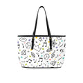 Music Time PU Leather Tote Bag Large One Size Leather Tote Bag-Large Printed Offshore
