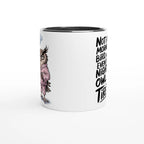 Not A Morning Bird, Not A Night Owl, Just Tired - White 11oz Ceramic Mug with Colour Inside Colour 11oz Mug animal Globally Fulfilled Work