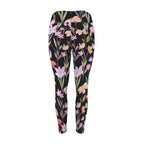 Floral Watercolour - Women's High Waist Pockets Yoga Leggings