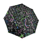 Equations In Green And Pink - Semi-Automatic Foldable Umbrella (Model U12) One Size Semi-Automatic Foldable Umbrella (U12)