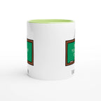 Personalised - Best Teacher Ever, Blackboard - White 11oz Ceramic Mug with Colour Inside Personalised 11oz Mug