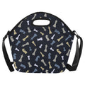Chess Pattern - Neoprene Lunch Bag/Large (Model 1669) One Size Neoprene Lunch Bag Chess Games Printed Offshore