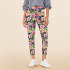 Flamingo Jungle - Women's High Waist Pockets Yoga Leggings